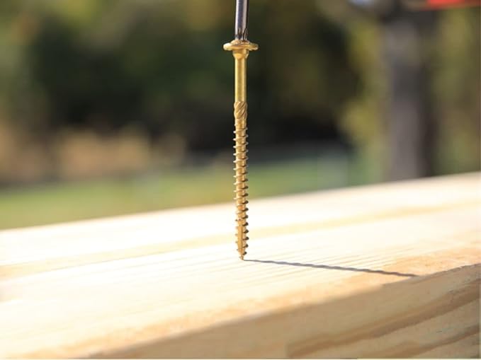 GRK 772691111371 10 x 3-1/8" Fasteners 11137 RSS Screws 236CT, Gold, 236 Count