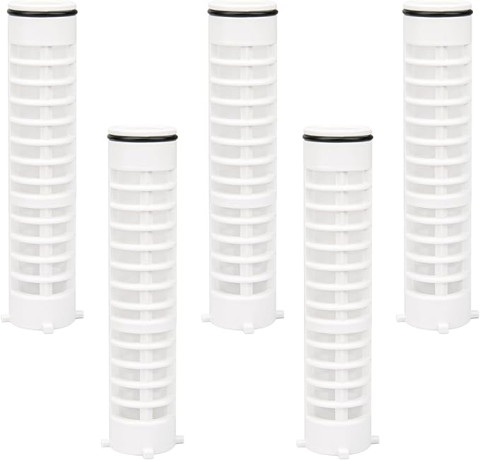 Replacement 1-1/2" 100 Mesh Spin Down Filter Screen FS1-1/2-Re for Rusco & Vu-Flow Filtration System, FS1 1/2-100 Water Filter Element Effectively Filters Sand and Silt, Protecting Plumbing - 5 PACK