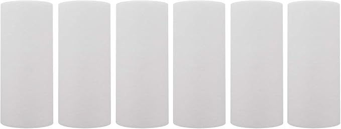Tier1 20 Micron 10 x 4.5 Water Filter | Spun Wound Polypropylene Whole House Sediment Water Filter Cartridge | Replacement for SDC-45-1020, FPMB-BB20-10, P20-10BB | 4.5 x 10 Water Filter (6-Pack)