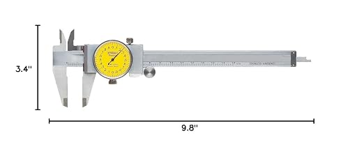 Fowler 52-008-709-0, Premium Dial Caliper With 0-150MM Measuring Range,Yellow