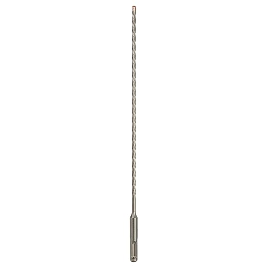 3/16 Inch x 12 Inch SDS Plus Rotary Hammer Drill Bit, Carbide Tipped for Brick, Stone, and Concrete (3/16" x 10" x 12")