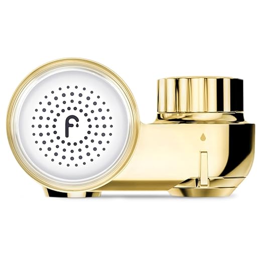 Filterbaby Skincare Filter 2.0, Bathroom Sink Filter Faucet for Skin Care | 99.9% Chlorine Removal – 0.000001 mm Carbon Fiber, Clinically Tested, Skin Hydration in 2 Weeks (Shiny Gold)