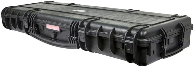 Monoprice Weatherproof Hard Case - 47 x 16 x 6 Inches, With Wheels and Customizable Foam, Shockproof, IP67, Ultraviolet And Impact Resistant Material, Black - Pure Outdoor Collection
