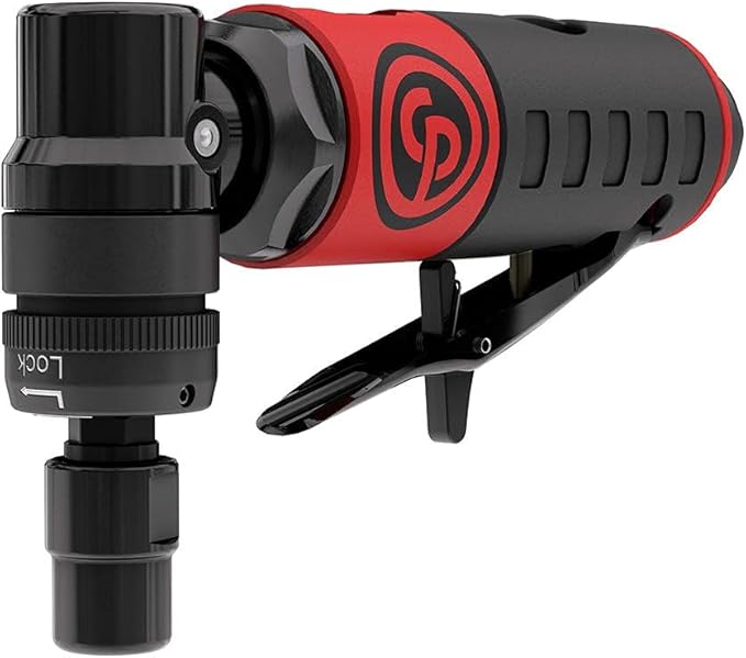 Chicago Pneumatic CP7406 - Air Angle Die Grinder Tool, Welder, Woodworking, Automotive Car Detailing, Stainless Steel Polisher, Heavy Duty, 1/4 Inch (6 mm), 0.34 HP / 250 W, 23000 RPM
