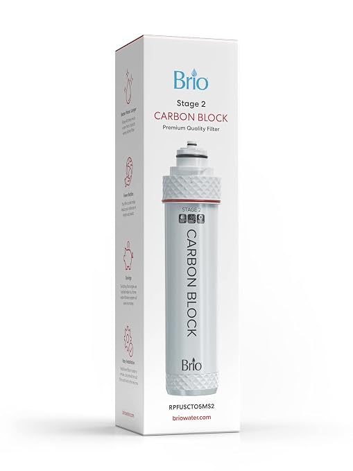 Brio Stage-2 Carbon Block Water Filter Replacement for Brio Models FUS200R and FUS300R