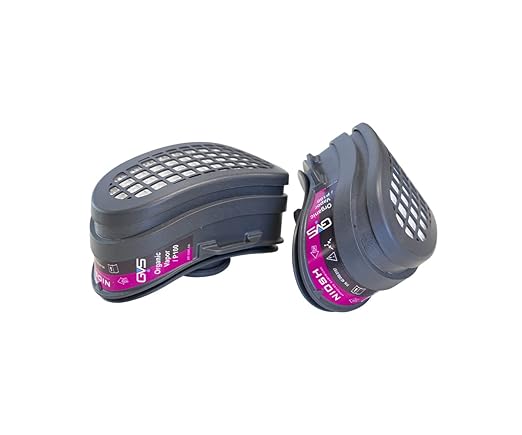 GVS SPR657 Elipse Low Profile Mask with Filters for Dust, Organic Gases and Vapors, M/L