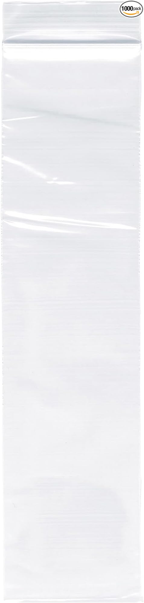 Plymor 2" x 9" (Case of 1,000), 2 Mil Zipper Reclosable Plastic Bags