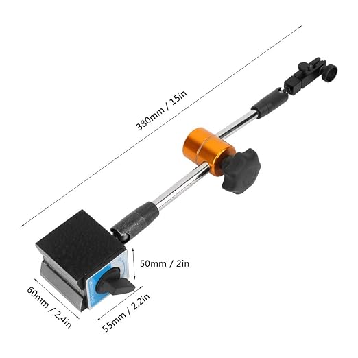 Dial Indicator Holder 15-inch Magnetic Base Stand Flexible Base Stand for workpiece Measurement