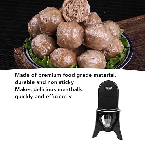 aqxreight Sweet Meatball Maker Automatic Meatball Making Machine Efficient for Home Kitchen Stainless Steel Compact (US Plug 100‑240V)