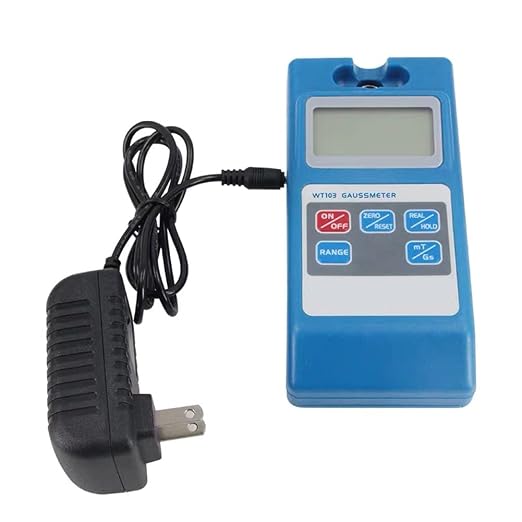 Digital Gaussmeter/Tesla Meter 0-2000mT Range | mT/Gs Auto-Switch | Magnetic Field Tester for Permanent Magnets, Motors, Speakers & Industrial Applications | Includes NS Function & Probe