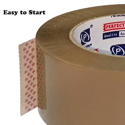 P PERFECTAPE Heavy Duty Brown Packing Tape 18 Rolls, Total 1980Y, 2.7 mil, 1.88 inch x 110 Yards, Ultra Strong, Refill for Packaging and Shipping | Total 1800 meters, 2.7 mil, Ultra Strong, Refills for Moving, Packaging and Shipping