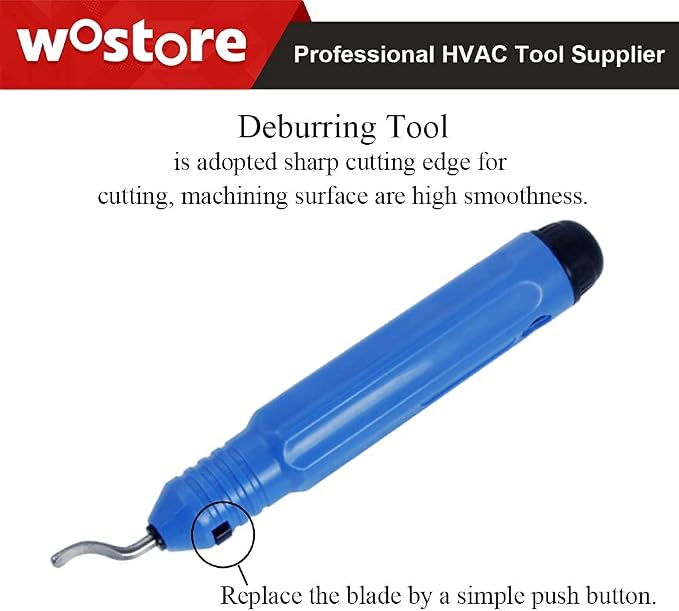 Wostore Double Flaring Tool Kit for 45° Single Double Flares with 7 Adapters, Brake Flare Tool with Tube Cutter Deburring Tool for Copper Brake Line, Hydraulic System, Copper Tubing Flare Kit