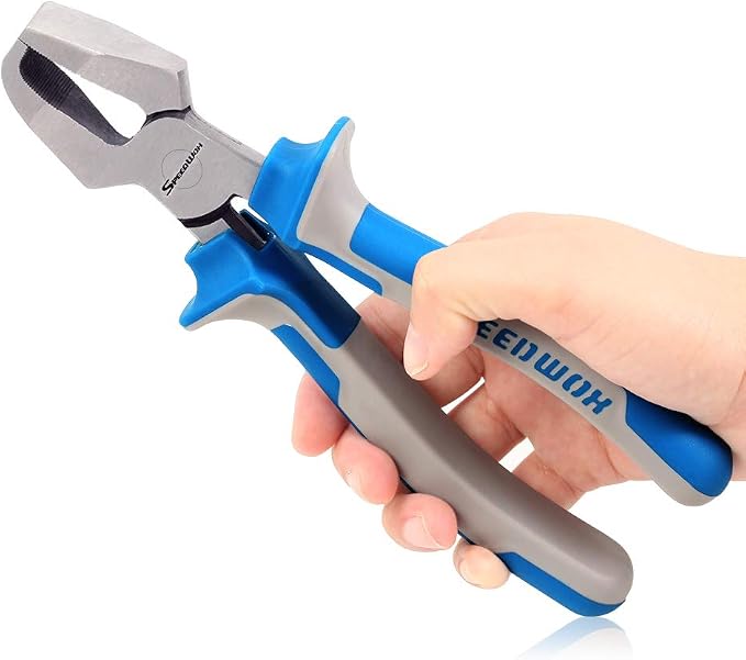SPEEDWOX Drop Jaw 8 Inch Glass Breaking Pliers for Fusing, Breaking Glass Pieces, Durable Tool