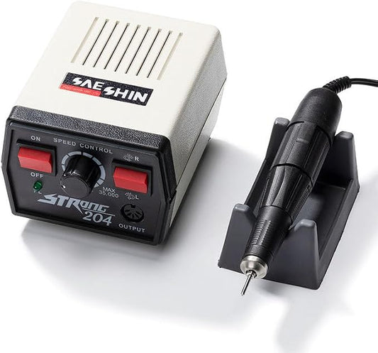 Superdental Micromotor Strong 204+102L Grinding Machine 35000RPM for Nail/Gem/Emerald/Wood/Jewelry