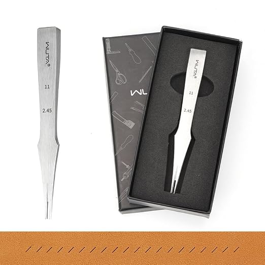 WUTA Leather Chisel All-Polished Die-Steel Puncher French Style Pricking Iron Sharp Leather Punching Tool Kits