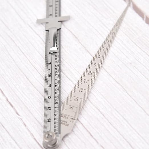 Taper Composition Gauge 1-6 Inch 1-15 Gap Diameter Depth Measuring Stainless Steel Imperial Metric Measurement Welding Gauge