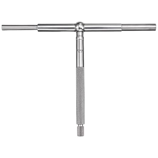 Starrett Telescoping Gage, Self-Centering with Two Arms - Ideal for Determining True Size of Holes, Slots and Recesses - 3-1/2" - 6" Range, 2-3/8" Handle Length - 579F