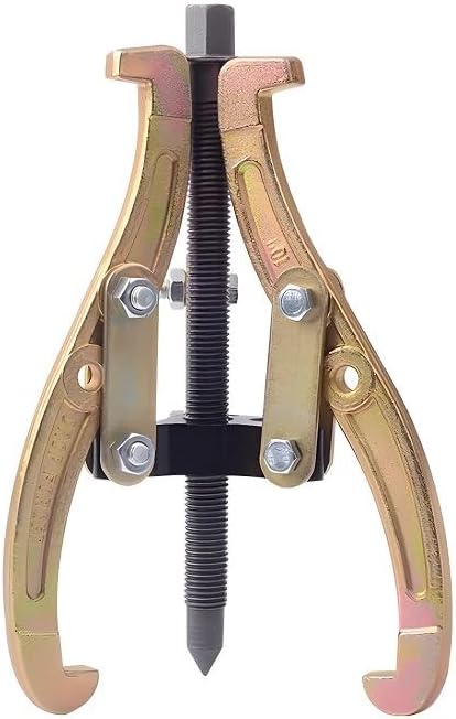 3-Jaw Gear Puller, 2/3-Jaw Puller with Reversible Jaws for Removal of Pulley Flywheel Bearing Puller Tool Separate Lifting Device (10inch)