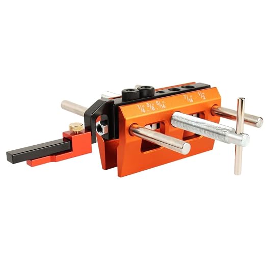 O'SKOOL 6" Self Centering Dowel Drilling Jig with Stop Attachment