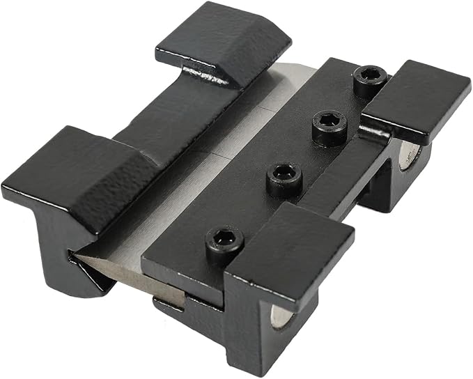 KAKA INDUSTRIAL Vise Mount Metal Brake Bender,4-Inch(100mm) Magnetic Vise for 14Ga. (2mm) Steel & 1/8" Aluminum, Quick-Release with for DIY Metalworking & Small Box Fabrication BDS-4
