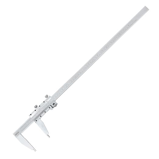 Stainless Steel Precision Vernier Caliper with Fine Adjustment,0-24" Range Calipers,Caliper Measuring Tool with 0mm-600mm Range,1/128 in,0.05mm Graduation(0-24"（with fine Adjustment）)