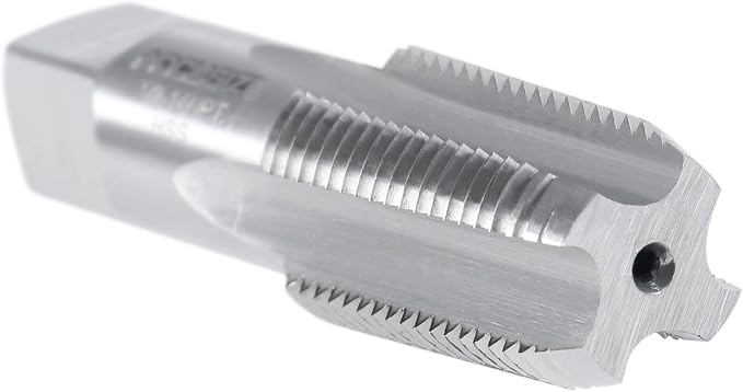 Accusize Industrial Tools 1/2'' to 14, 4 Flutes H.S.S. Taper Pipe Tap-Npt, 3-1/8'' Oal, 1-3/8'' Thread Length, American Standard, Npt-12 | 1/2"-14, 4 Flutes, 3-1/8" OAL, HSS Taper Pipe Tap - NPT