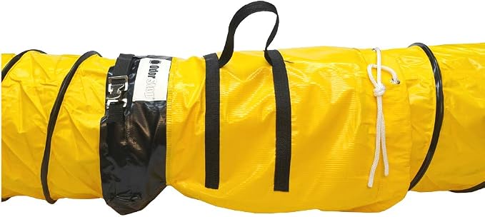 OdorStop Flexible Duct in Various Sizes and Lengths with Connecting Belt, 20-in by 25-ft