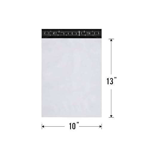 KKBESTPACK Poly Mailers Self Sealing Shipping Envelopes CPB68 Waterproof Postal Bags (White, 10x13 Pack of 1000)