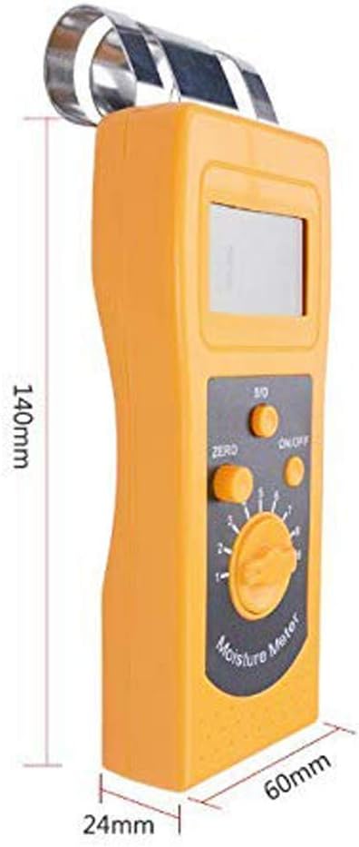 Concrete Moisture Meter Tester Walls Tiles Ground Floor Gypsum Board Marble Mud Cement Glass Brick Moisture Meter Analyzer with Measuring Range 0 to 50%