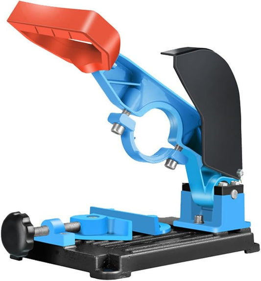 Adjustable Angle Grinder Stand, 38mm - 48mm Clamping Range with 0-45° Adjust Cutting Angle, Dual Use Bracket Holder for Angle Grinder and Hammer Drill