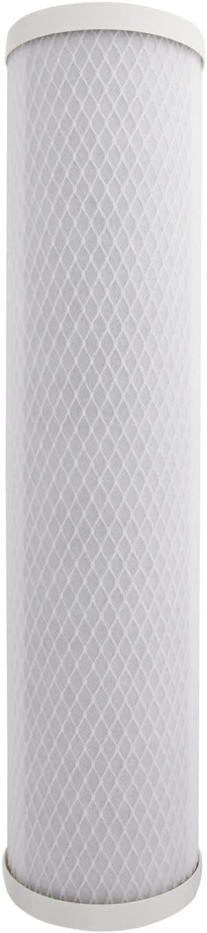Tier1 0.5 Micron 20 x 4.5 Water Filter | Radial Flow Carbon Block Whole House Cartridge | Replacement for Pentek FLOPLUS-20BB, 155312-43, CBC-20BB | Fine Sediment Filtration | 4.5x20 Water Filter