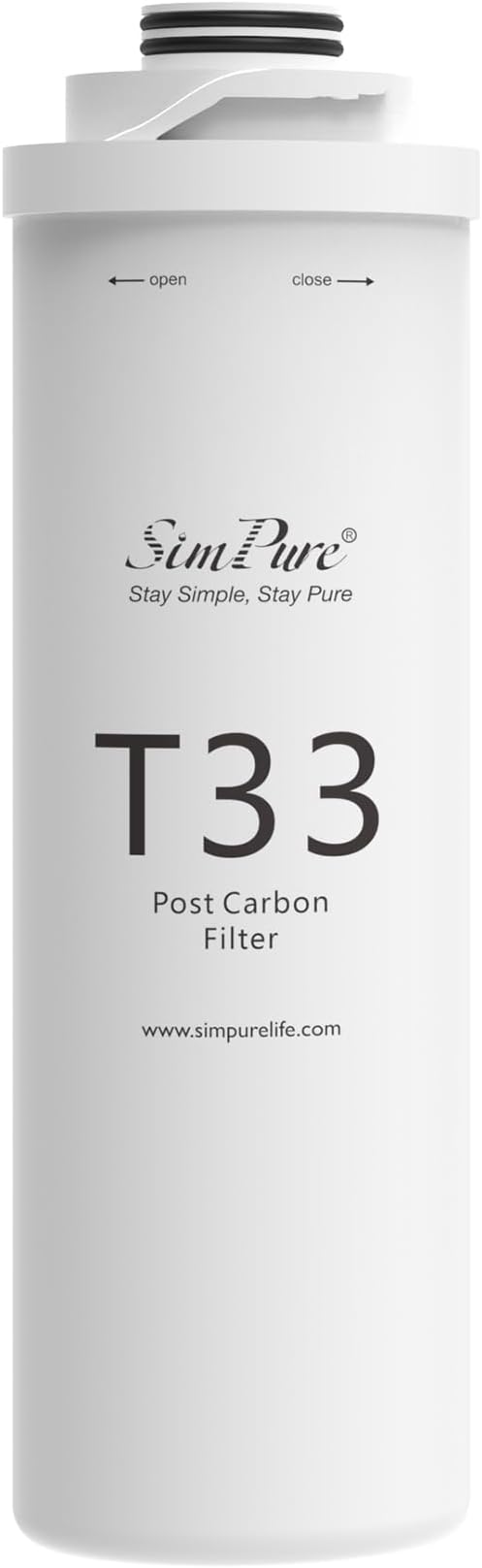 SimPure T1 Series T33 Filter Replacement Cartridge for Model T1-100, T1-400, 3-6 Months Replacement Cartridge (1 Pack)