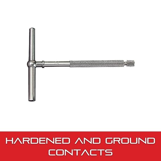 Starrett Telescoping Gage with One Arm - Ideal for Determining True Size of Holes, Slots and Recesses - 1-1/4" - 2-1/8" Range, 2-3/8" Handle Length - 229C