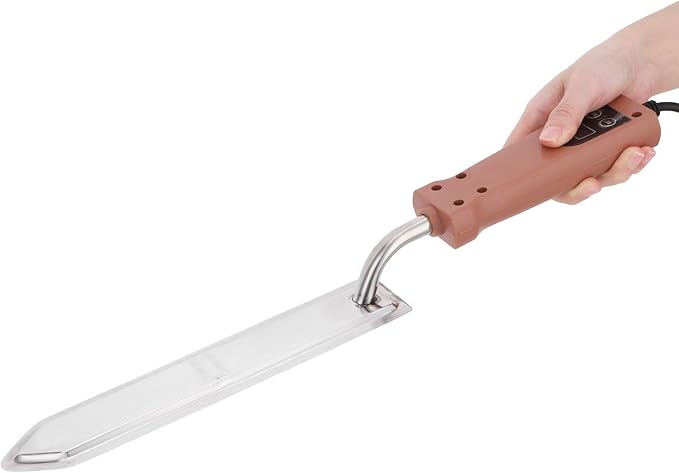 Electric Honey Uncapping Knife,Temperature Control Switch and Temperature Display Honey Extractor Equipment,Electric Honey Extractor Dial Regulated Knife,for Beekeeper Honey Collection Cutter Tool(US)