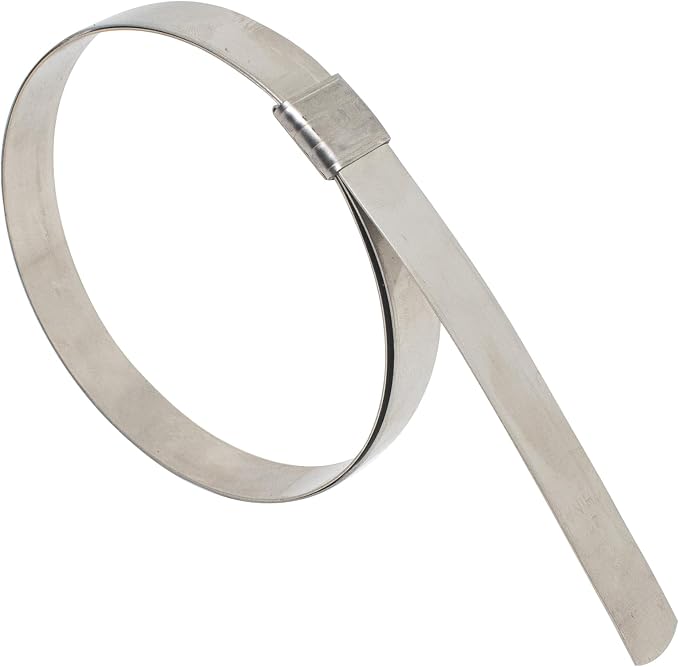 5/8" W x 0.025" Th x 4" Di (25 Pack) Center Punch Clamp band hose clamps 201 stainless steel