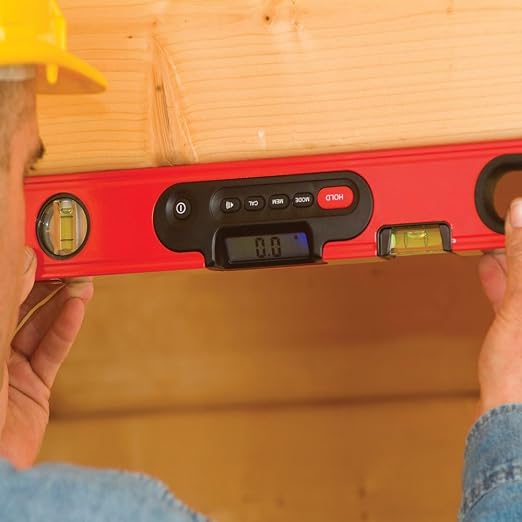 Kapro - 985D Digiman Magnetic Digital Level - 24-Inch - For Leveling and Measuring - Features Plumb Site, Ergonomic Handle, and Carrying Case