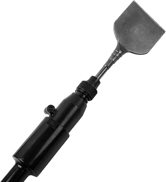 Pneumatic Multi-Function Tool with Scraper and Chisel Attachments