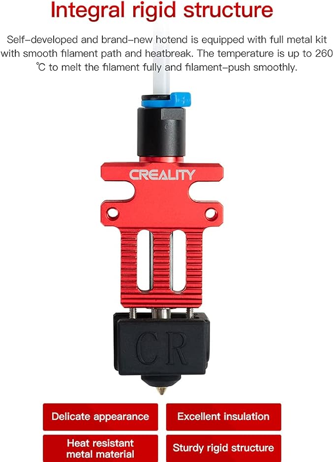 Original Creality CR6 SE Hotend Extruder Kit with Extra 2pcs Nozzles 0.4mm for CR-6 SE/Max/CR-5 PRO 3D Printer with Cartridge Heater, Thermistor