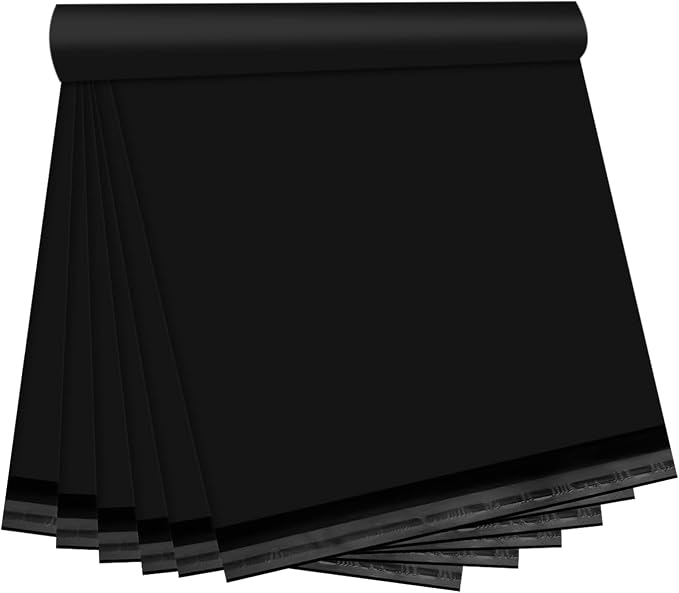 Poly Mailers 14.5x19-10 Pcs Bulk Shipping Bags Shipping Envelopes Black Packaging Bags for Shipping Non-Padded Polymailers, Self Sealing for Clothing