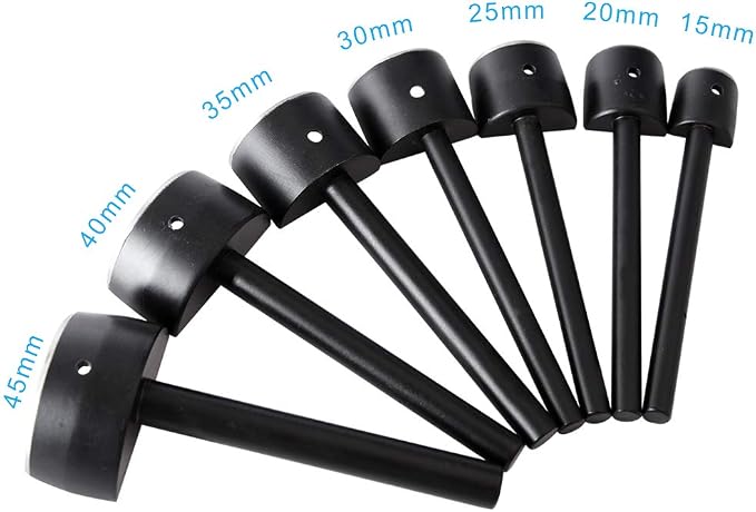 DIY Leather Craft Half-Round Cutter Punch Arc-Shaped Punch Strap Tools for Belt Strap Wallet Bag End(15.20.25.30.35.40.45 mm)