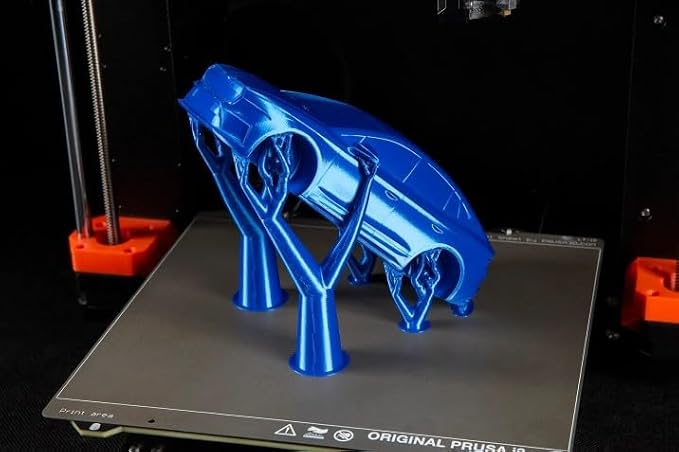 Prusament Premium PLA Blend Royal Blue 1.75mm 970g 3D Printer Filament | PLA Blend filament with ±0.02 mm precision, low warping, and reliable, tangle-free printing for beginners and professionals.