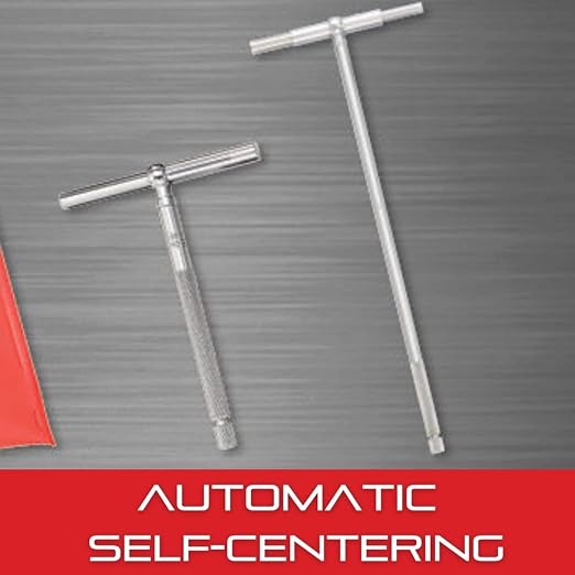 Starrett Telescoping Gage, Self-Centering with Two Arms - Ideal for Determining True Size of Holes, Slots and Recesses - 3/4" - 1-1/4" Range, 12" Handle Length - 579C-12
