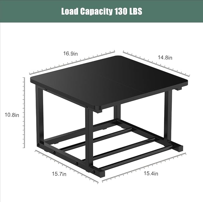3D Printer Stand for Desk 3D Printer Table with Filament Storage 2 Tiers 3D Printer Filament Storage Rack Desktop Heavy Duty Sturdy Anti-Vibration Holds 10 Spools for Home Office Workshop