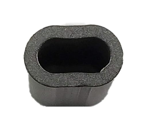 MIL-SPEC Stainless Steel Swage Sleeves Clip & Ferrules (3/64 inch) – Oval Duplex Wire Rope Cable Crimping Loop Fittings (Pack of 30)