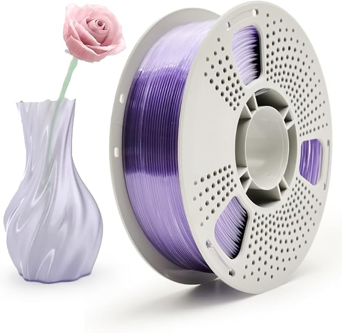 PETG 3D Printer Filament,1.75 mm 1KG (2.2lbs) ±0.14 mm High Precision, Dimensional Accuracy,High Toughness & Heat Resistance, Widely Compatible with FDM Printers