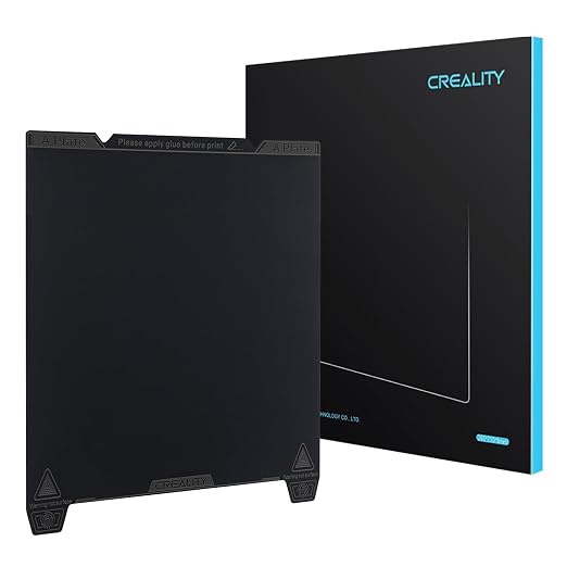 Creality Official K1 Build Plate Smooth Surface 235x235mm PEI Sheet Flexible Removable Spring Steel Bed Plate for Ender 3 V3/3V3 SE/3V3 KE/3 S1/3 S1 Pro/5 S1/CR-10SE (Without Magnetic Base)