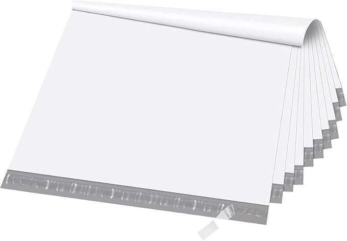 Fuxury Extra Large Poly Mailers 24x36" 5 Pcs, XXL Jumbo Shipping Bags,White | 2.5 mil Thick,Strong Adhesive Mailers Poly Bag,Self Sealing Mailing Envelopes for Large Oversized Business,Boutique & Online