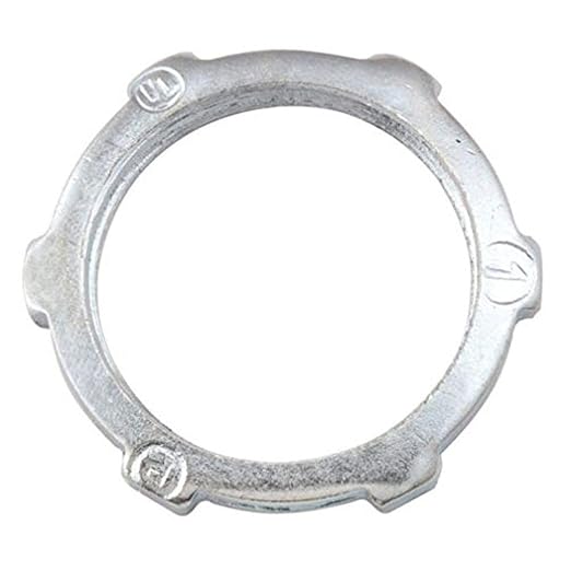RACO 1004 Locknut for Rigid/IMC Conduit, 1" Trade Size, Steel (Pack of 100)