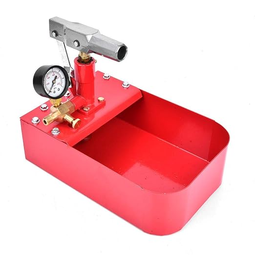 Pressure Test Pump,1000PSI / 7MPa Hydrostatic Hand Test Pump,Pressure Gauge,for Vessels, Pipes, valves, Rubber Fittings