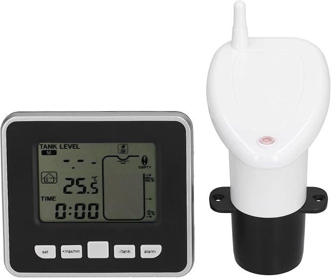 Water Level Meter Indicator, Sensors Liquid Level Sensors Ultrasonic Digital Display Depth Sensor Monitor System